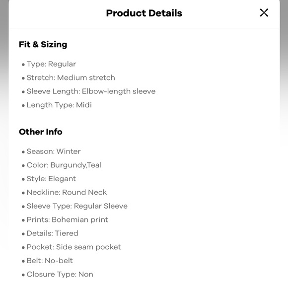 BloomChic 2-pc Teal Paisley Midi Dress Set size 1X (14-16) - Picture 7 of 15